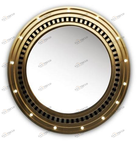 Porustudio Латунное зеркало со встроенной подсветкой sun-id-1445297