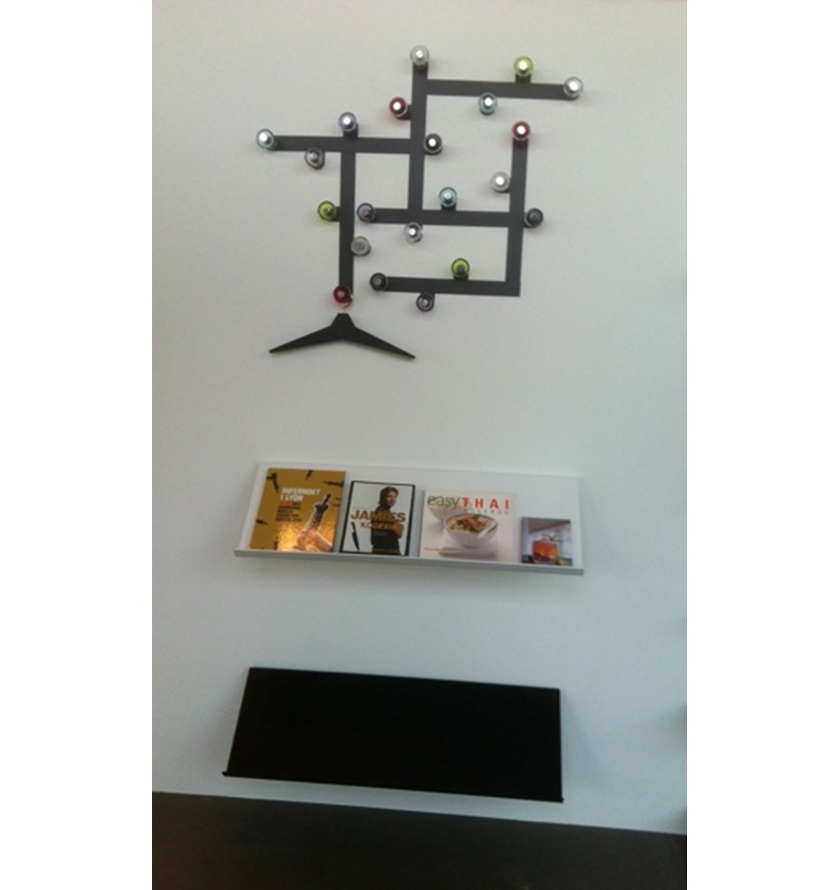 FROST Полка для обуви / магазина 4039 100cm » черный Алюминий Черный U4039-B  - Вид №6