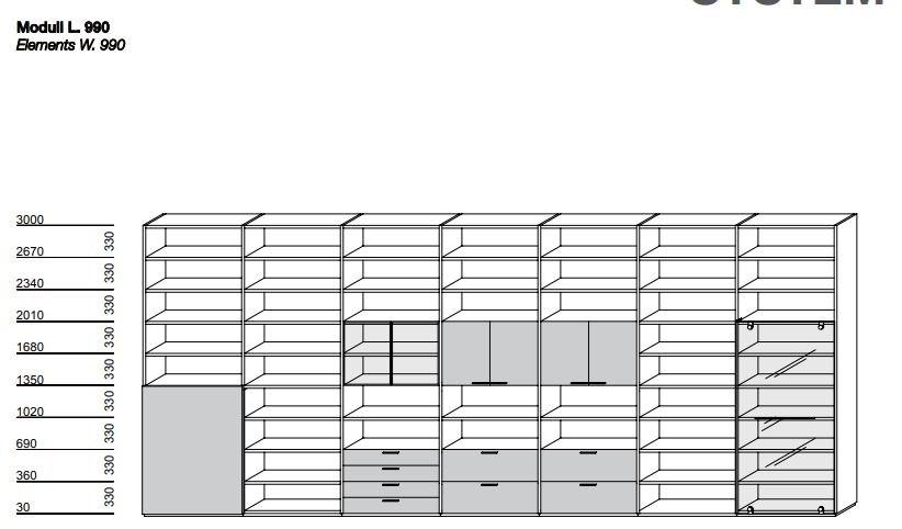 Porro Лакированная открытая стенка System sun-id-1349045 - Вид №8