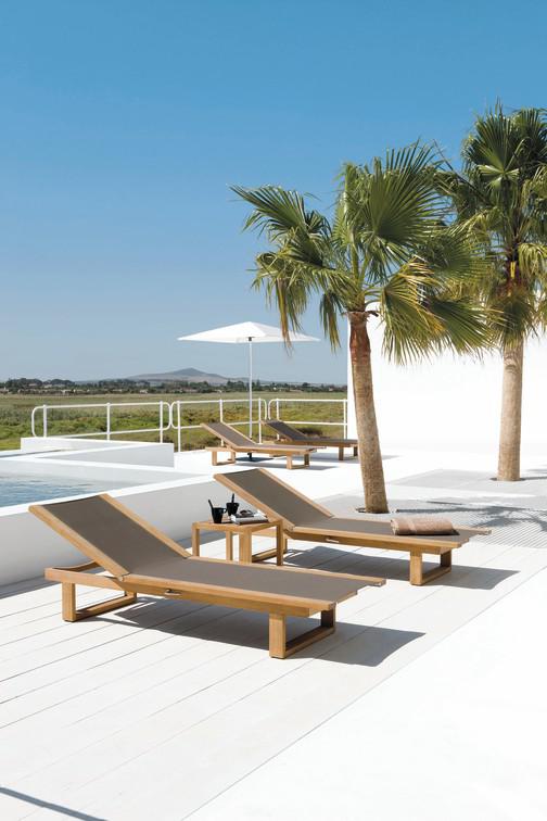 MNST115 Журнальные столики teak ⌀130см Manutti Siena - Вид №6