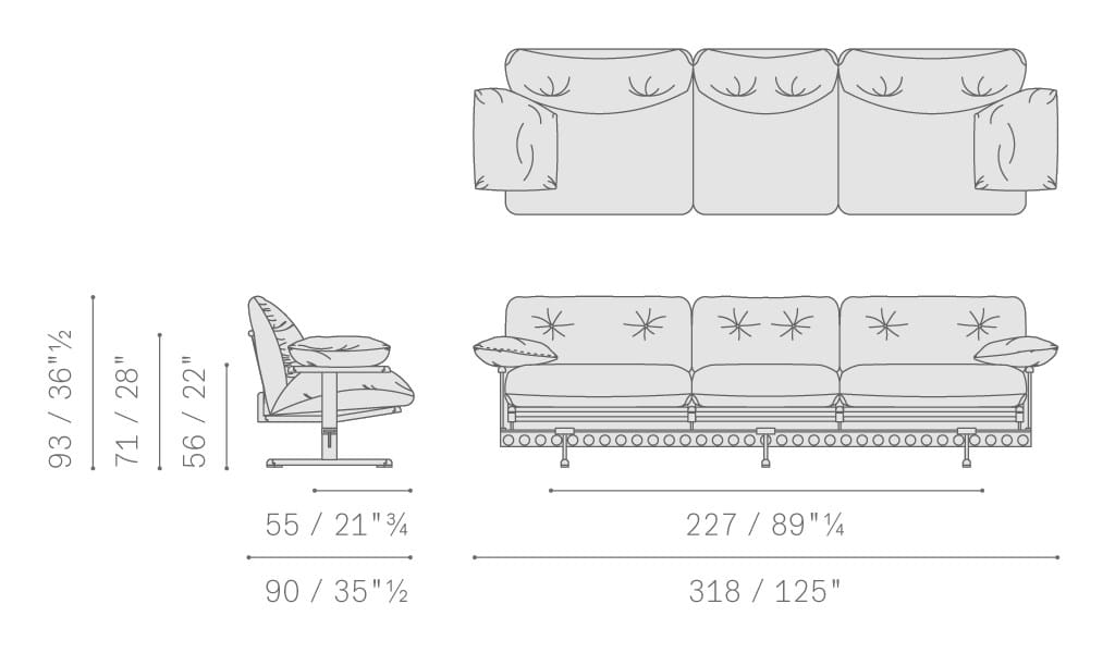 Кожаный диван Poltrona Frau коллекция - диваны и кресла ARCH-00027246 - Вид №54