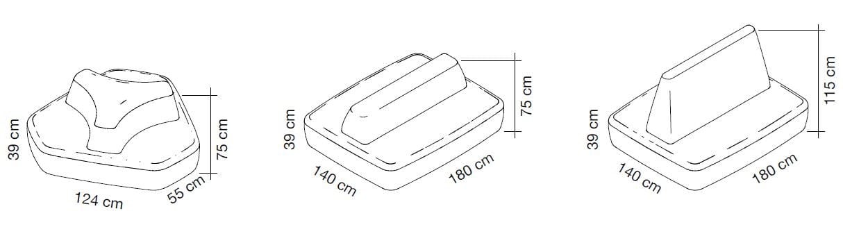 Модульный тканевый диван Caimi Brevetti NAPWORK ARCH-00151654 - Вид №10