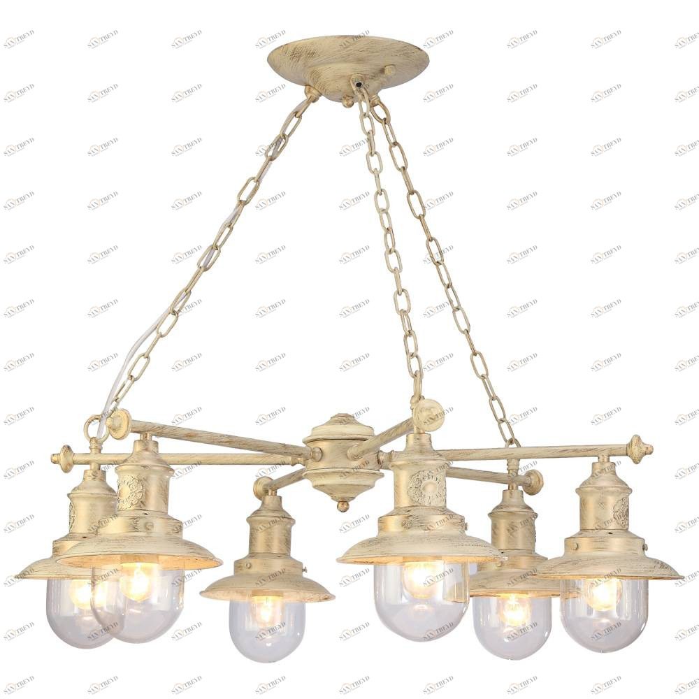 Подвесная люстра Arte Lamp Sailor A4524LM-6WG ARTE LAMP ДИЗАЙНЕРСКИЕ, SAILOR 056619 Золотой 