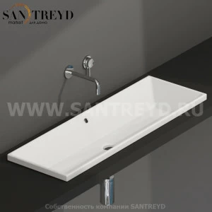 FO105BI Накладная раковина под столешницу  прямоугольная Ceramica Globo