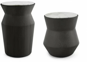 Gallotti&Radice Круглый лакированный журнальный столик из массива дерева