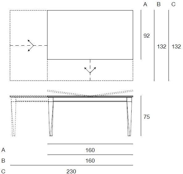Pacini & Cappellini Квадратный раздвижной стол для гостиной  5482  - Вид №6