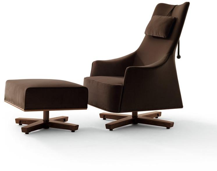 Giorgetti Подставка для ног из ткани с 4 спицами Mobius sun-id-1389892 - Вид №1