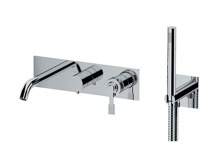 Однорычажный внешний смеситель для ванны с пластиной Remer Rubinetterie ателье ARCH-00125121 - Вид №1