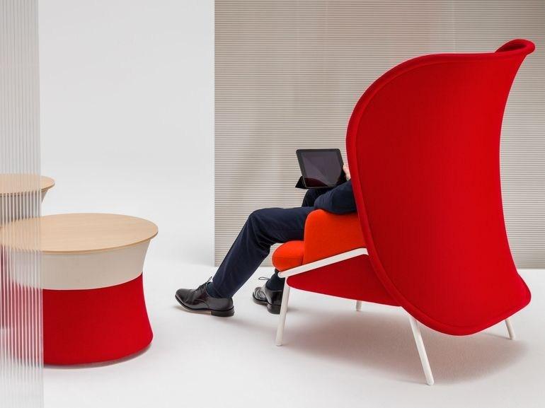 MDD Низкий круглый тканевый журнальный столик для гостиной Mesh sun-id-1406556 - Вид №2