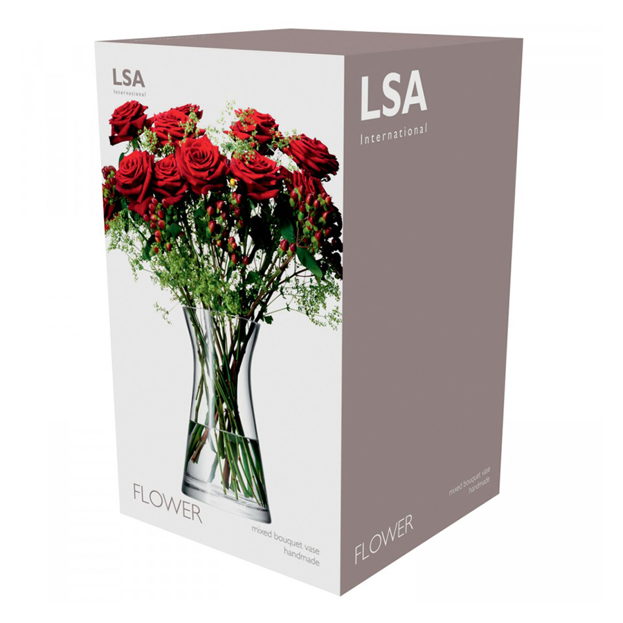 Ваза для смешанного букета flower 29 см LSA INTERNATIONAL ДИЗАЙНЕРСКИЕ 253347 Прозрачный  - Вид №5