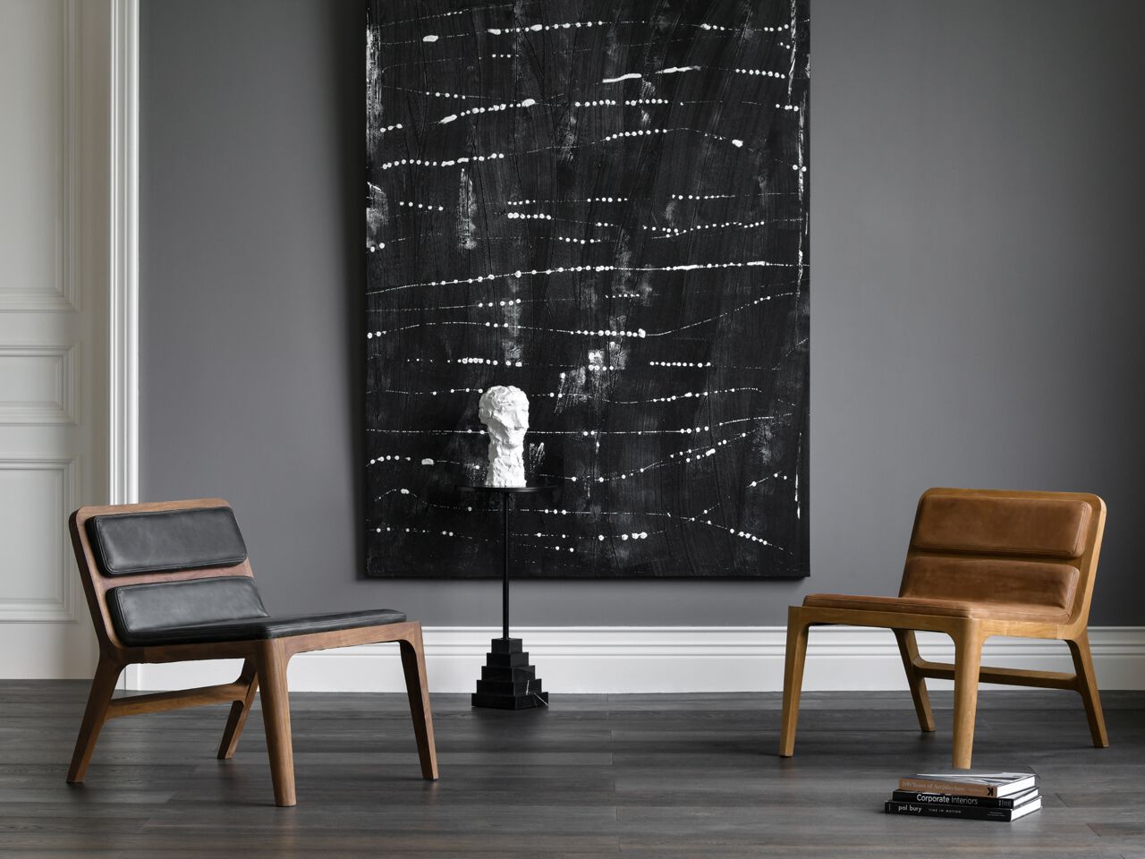 Кресло из цельного дерева и кожи Air Division ARCH-00080081 - Вид №10