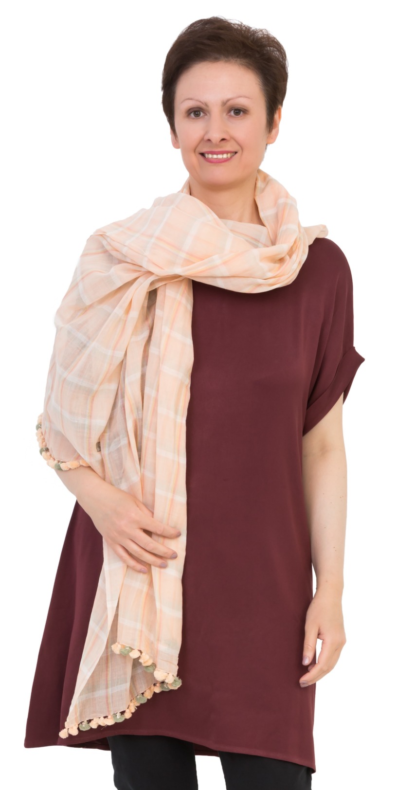 AMARRES_N Шаль 85/200 хлопок PETRUSSE Santreyd 