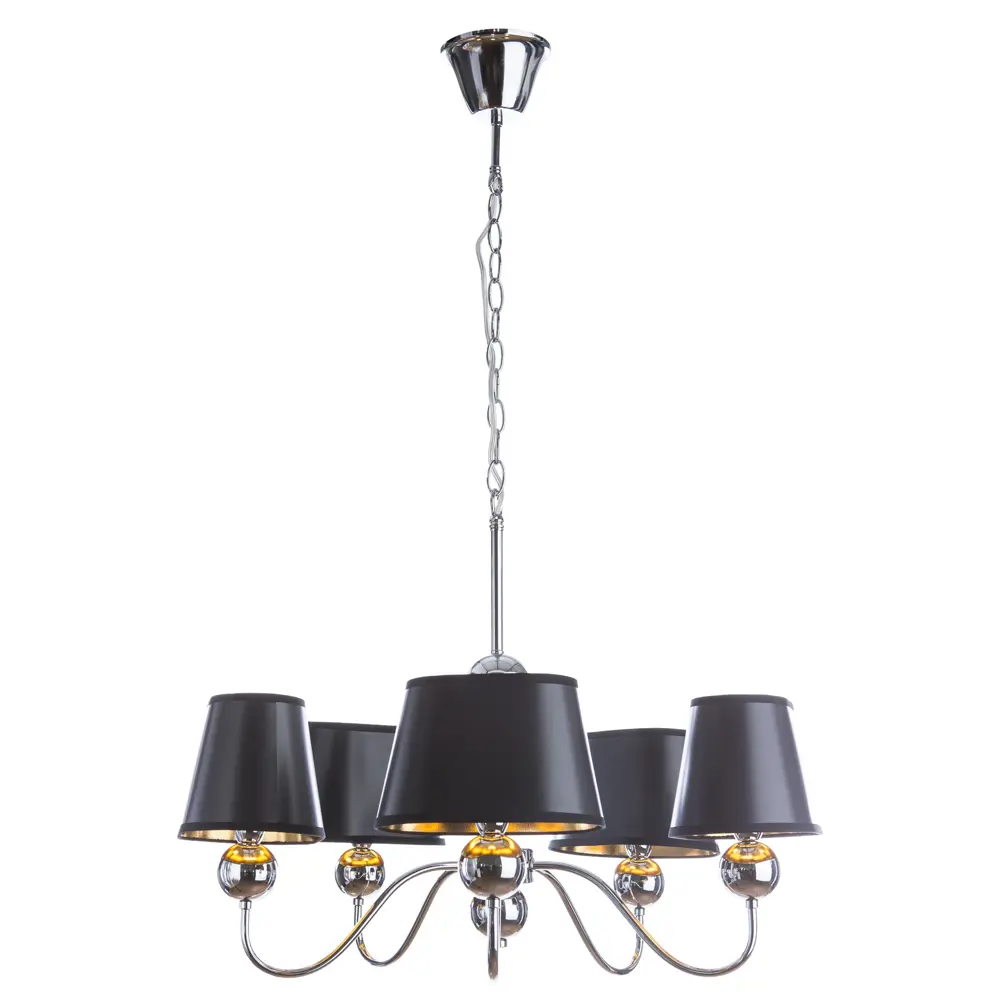 Люстра Turandot 5xE14x40 Вт, металл/пластик, цвет хром/мультиколор Arte Lamp STLM-2193531 - Вид №1