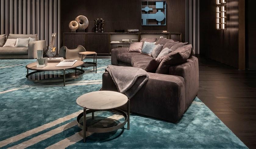 Giorgetti Изогнутый модульный диван из ткани Skyline sun-id-1445984 - Вид №2