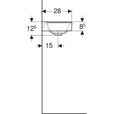 500.529.01.1 Раковина Geberit Xeno² Geberit  - Вид №4