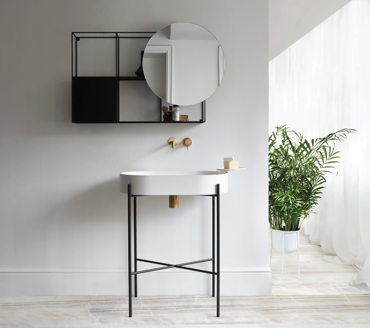 com_EXLAVSTANDBI Напольная раковина стоящая прямоугольная Ex.T Stand - Вид №3