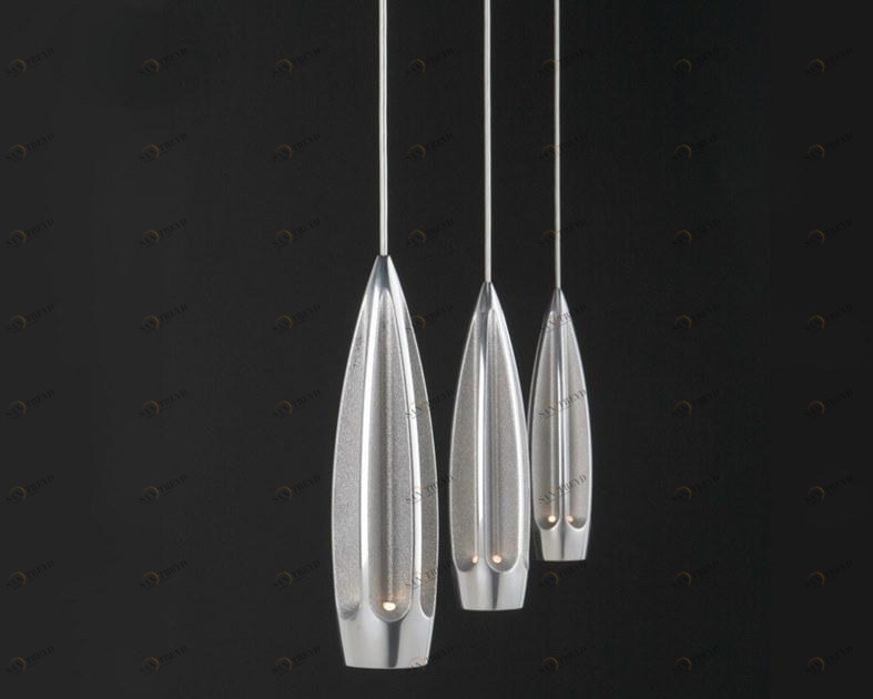 Quasar Подвесной светильник прямого света из алюминия Compass sun-id-1440773