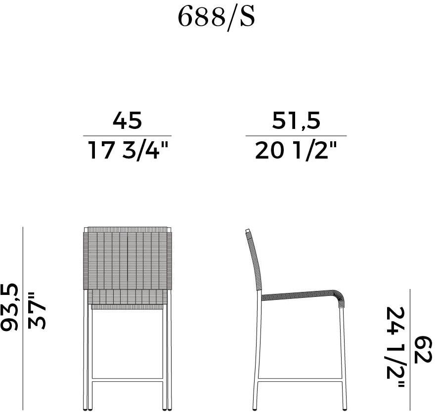 Potocco Табурет высокий с подставкой для ног Agra 688/s - Вид №3