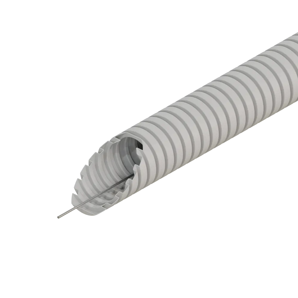 Труба гофрированная Экопласт HFFR D32 мм 25 м цвет серый STLM-2136929