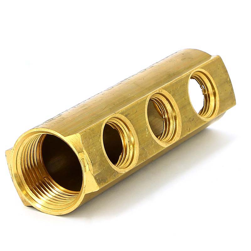 Коллектор ВВ 1" магистральный TIEMME 3 выхода 1/2"В 36мм 1970065 - Вид №4