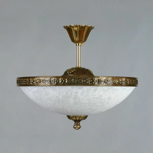 Потолочный светильник Ambiente Seville 02140/40 PL PB AMBIENTE ДИЗАЙНЕРСКИЕ, SEVILLE 201276 Белый;бронза