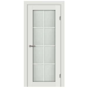 Комплект двери Пьемонт со стеклом 60x200 см Hardflex белый с добором 100 мм