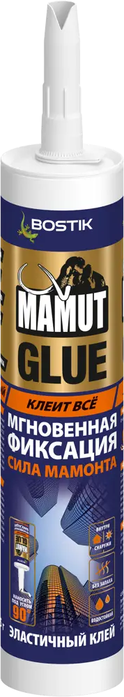 91741973 Монтажный клей Bostik Mamut Glue гибридный белый 432 г STLM-0854107