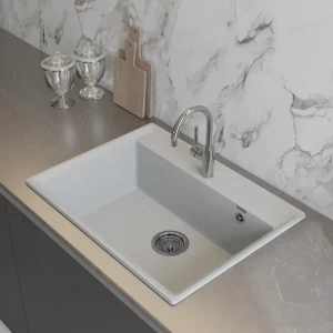 GRANFEST Level - врезная кухонная мойка 50×66 см с мраморной крошкой 89404389