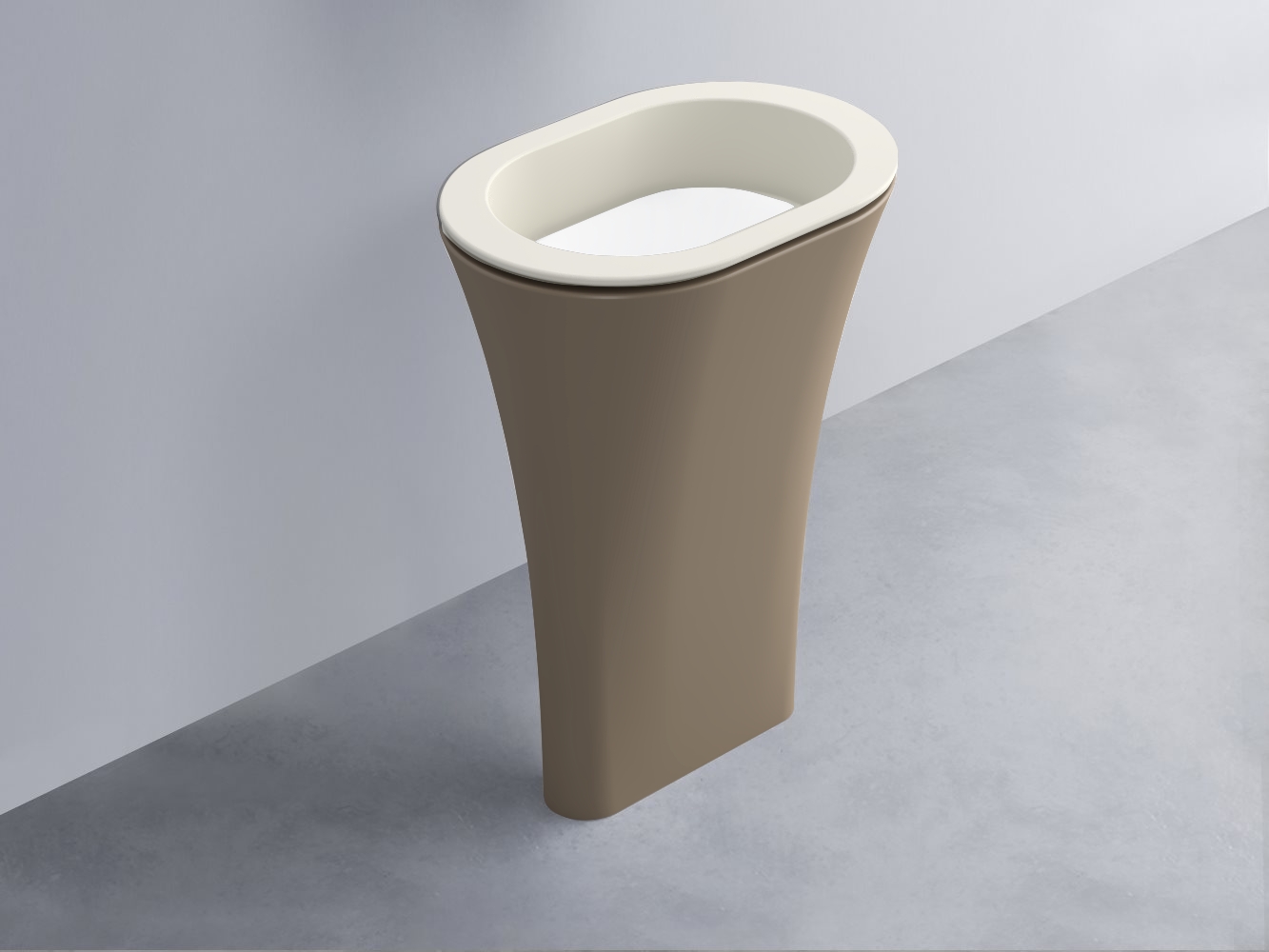AMLA65-TL+AMPILO-BL+AMCOLO-AN Раковина Amedeo Ovale отдельностоящая cielo Enjoy + Amedeo Ceramica Cielo