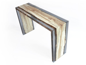 Прямоугольная консоль из массива дерева и смолы