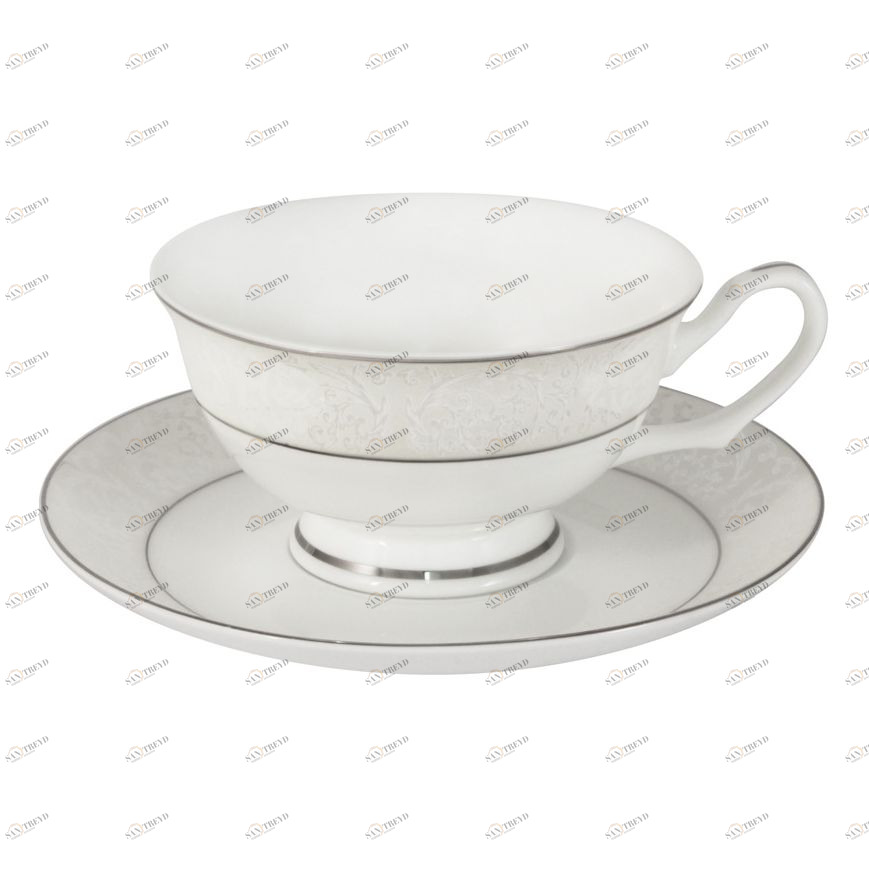 Чайный набор фарфоровый 12 предметов белый "Мелисента" ANNA LAFARG EMILY МЕЛИСЕНТА 00-3946927 Белый 