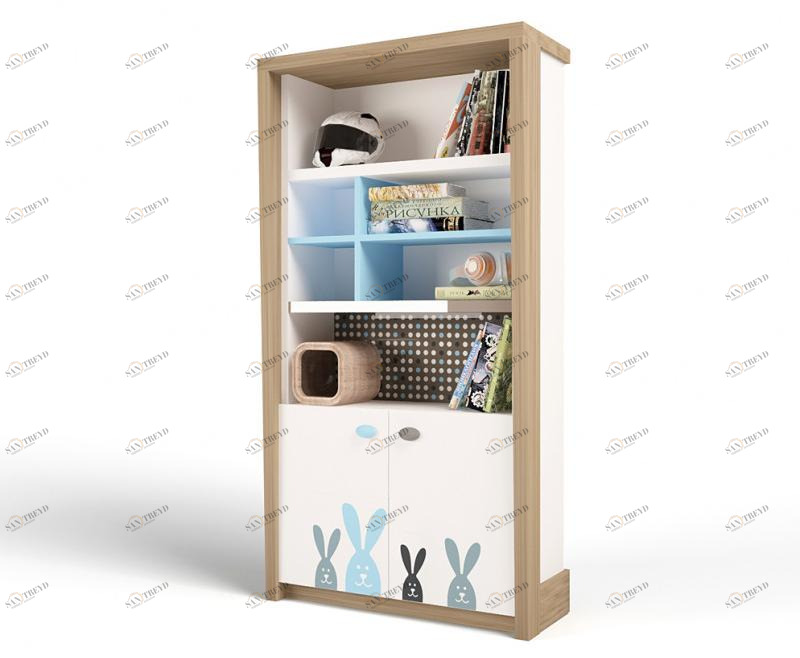 Стеллаж широкий ABC-KING MIX BUNNY (голубой, ) 4631147961563