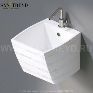 L253.420G Подвесная раковина настенная овальная A. e T. Italia SQUARE белая