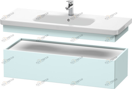 DS628300909 DuraStyle Шкафчик Светло-голубой матовый декор Duravit