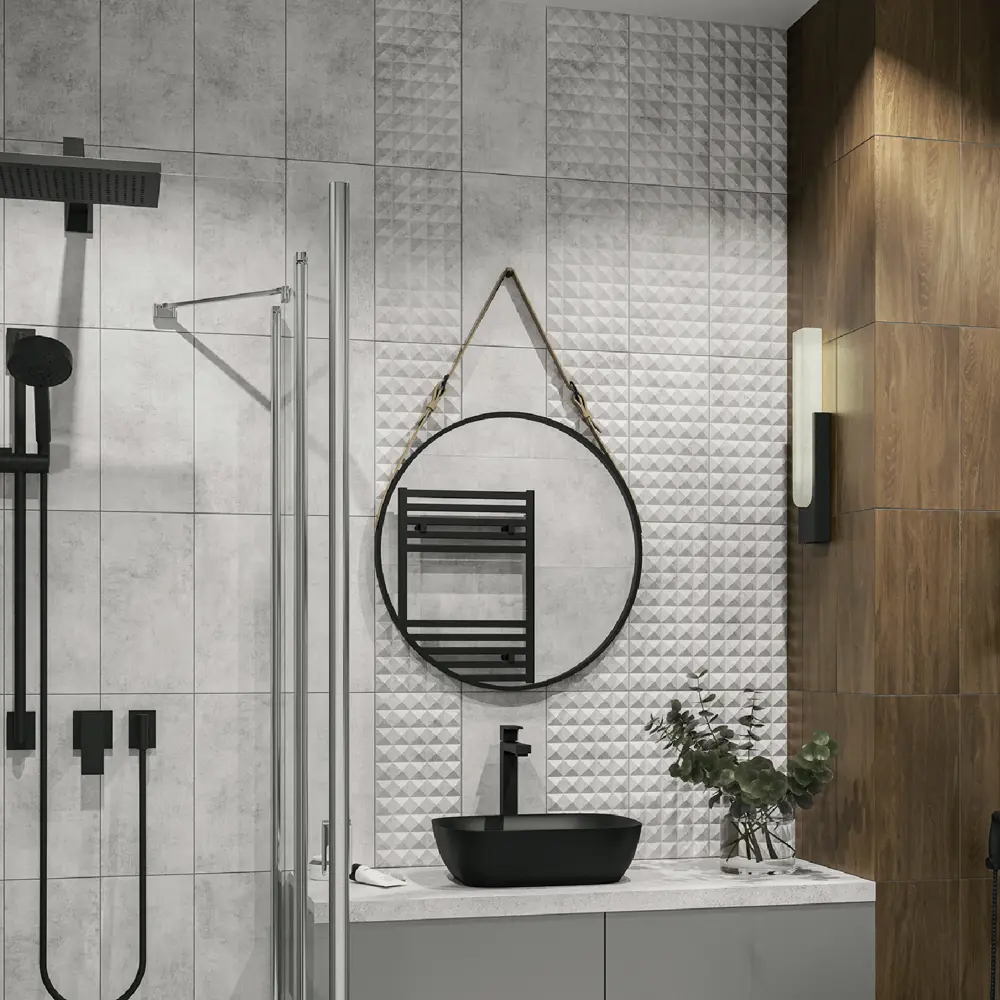 86926165 Плитка настенная Culto Asana Cemento H 20x40 см 1.2 м² матовая цвет серый цемент STLM-0072519