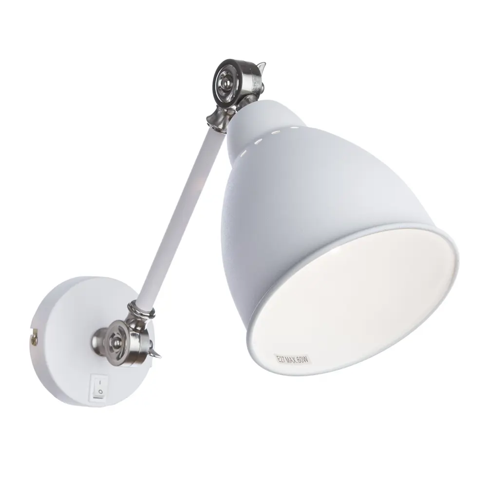 Бра Braccio 1xE27x60 Вт цвет белый матовый 18639021 STLM-2184411 Arte Lamp 