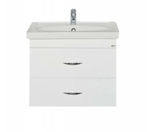 Тумба Калипсо-60 прямая белая с раков. меб. Калипсо-60 см