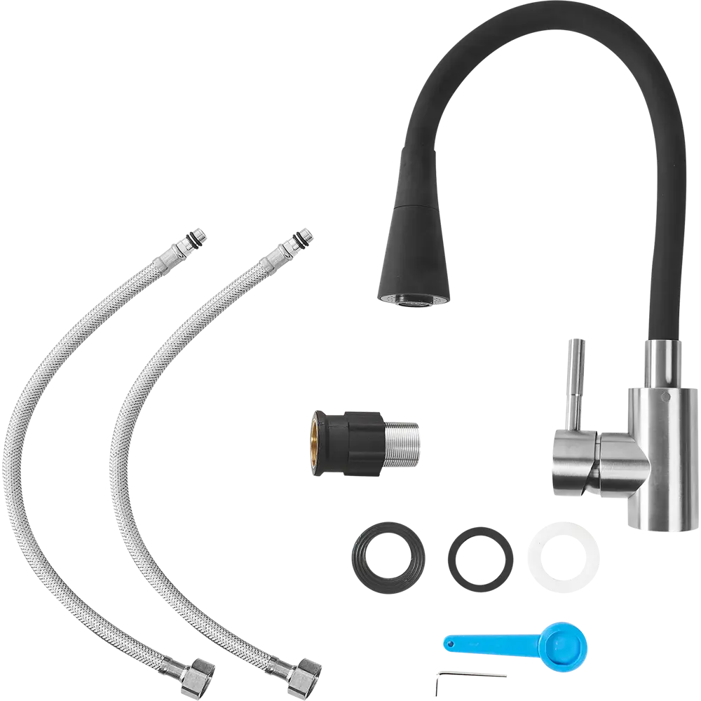 Кухонный смеситель Osgard черный с экономичным аэратором 86757707 Gron STLM-0071297 - Вид №6