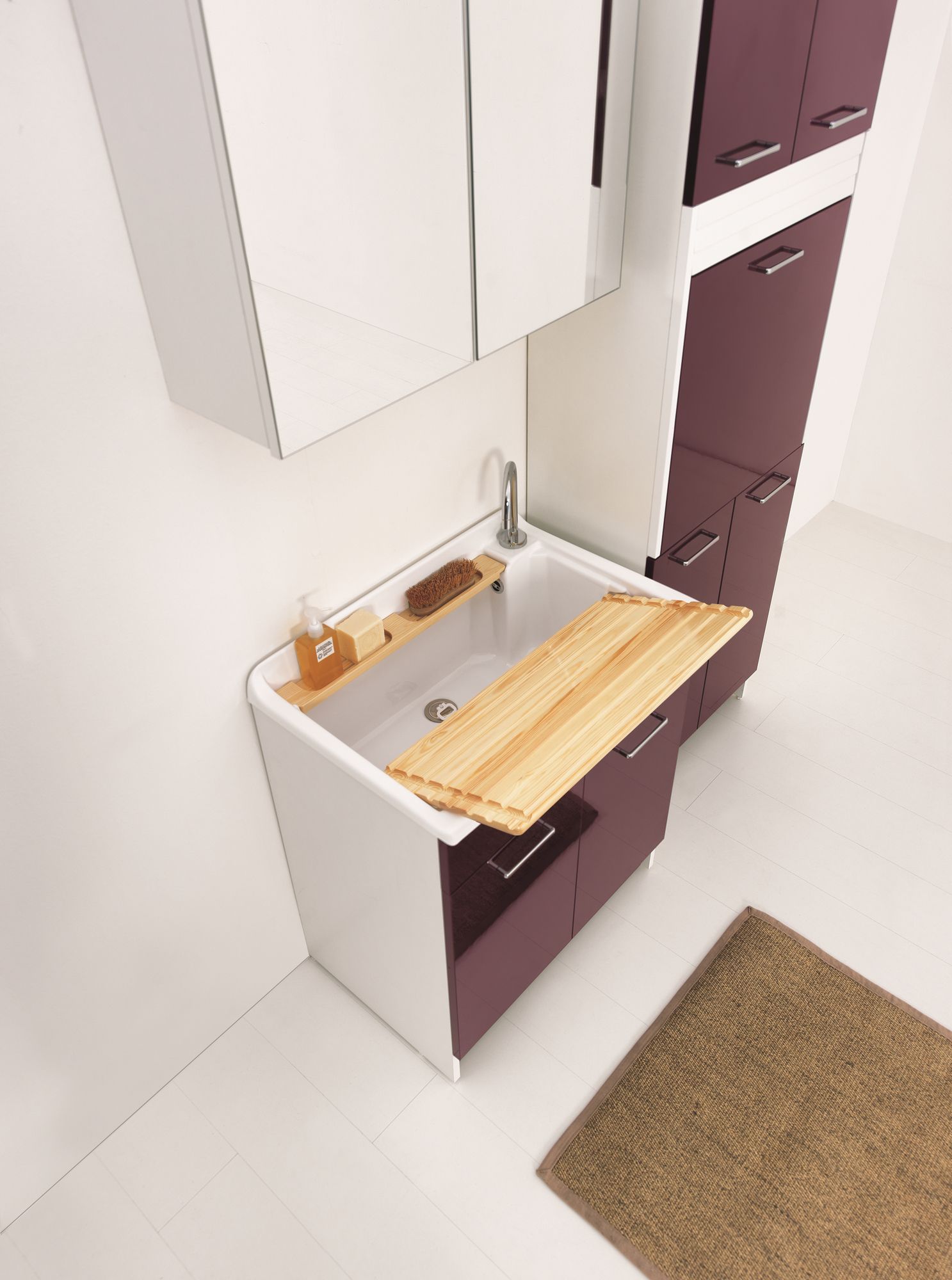 Шкаф для белья из ДСП с распашными дверцами COLAVENE Lindo ARCH-00099481 - Вид №5