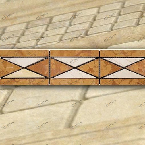 БОРДЮР ИЗ МРАМОРА DS-200-4 NATURAL ART DS2004