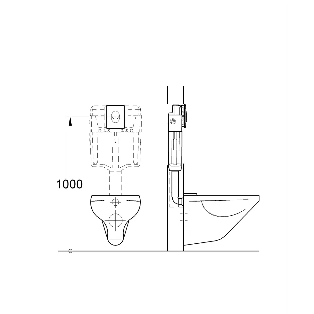 Панель для инсталляции Grohe Skate Air двойной смыв цвет хром 81971443 STLM-2011289 Без серии - Вид №13