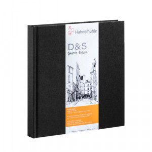 10628225 Блокнот для эскизов «D&S» жесткая обложка 140 г/м2 14.5 х 15 см твердый переплет 80 л. Hahnemuhle
