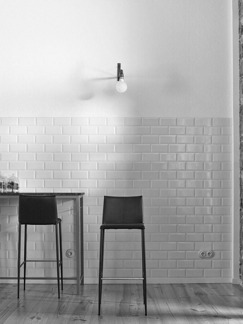 ONDARRETA Высокий табурет из ткани со спинкой Moka sun-id-1458072 - Вид №8