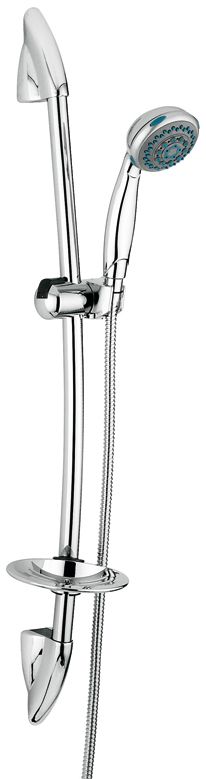 C02579CR Душевой комплект: штанга, лейка, шланг, мыльница. C02579, цвет хром EMMEVI 