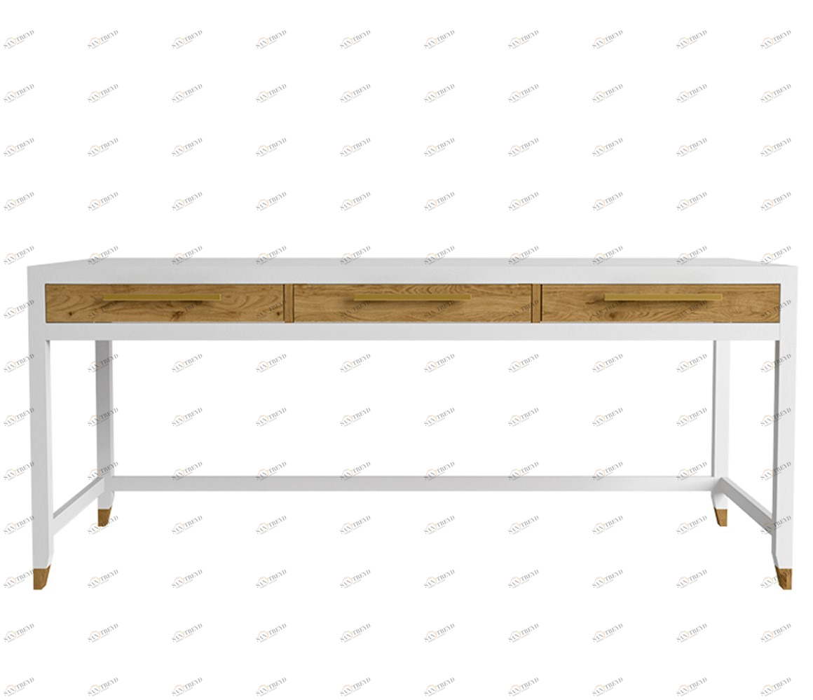 Письменный стол белый с деревянными ящиками большой 180 см N2 Arnika FURNITERA ПИСЬМЕННЫЕ СТОЛЫ ARNIKA 120353 Белый 