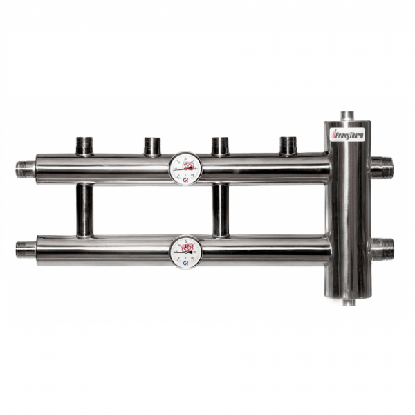 Купить Распределительный коллектор с гидрострелкой 60 кВт, 2+1 контур Прокситерм GSK2521 - Вид №5