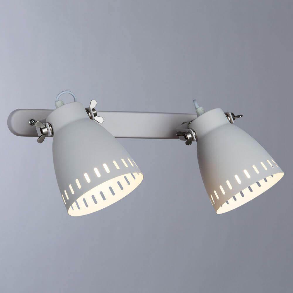 Спот настенный на 2 лампы белый Luned A2214AP-2WH ARTE LAMP LUNED 00-3926427 Белый  - Вид №3