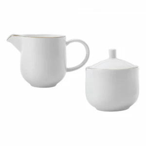 Молочник фарфоровый с сахарницей белые "Кашемир Голд" MAXWELL & WILLIAMS КАШЕМИР ГОЛД 00-3946586 Белый
