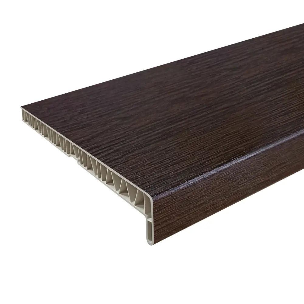 Подоконник FINEBER из ПВХ 2000×200 мм в цвете темный дуб 87893750 STLM-0901045