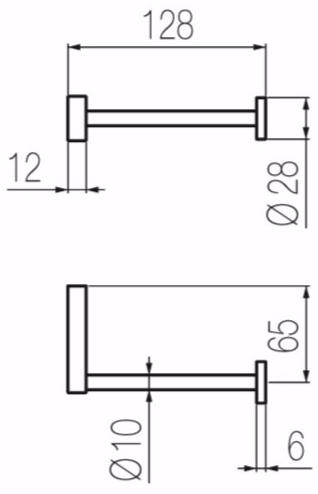 Radomonte Держатель рулона из нержавеющей стали  Acq2  - Вид №2